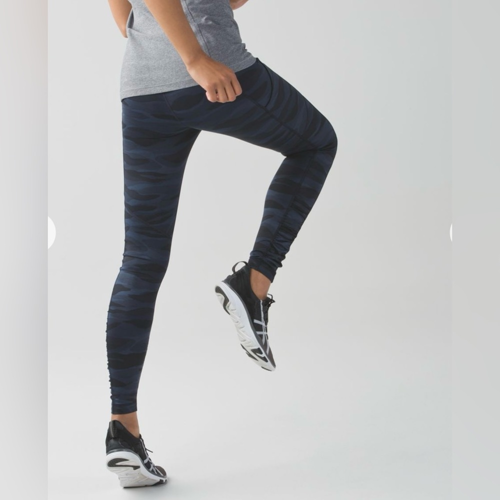 Lululemon Speed Tights Camo OilSlick VHTF 6 VEUC